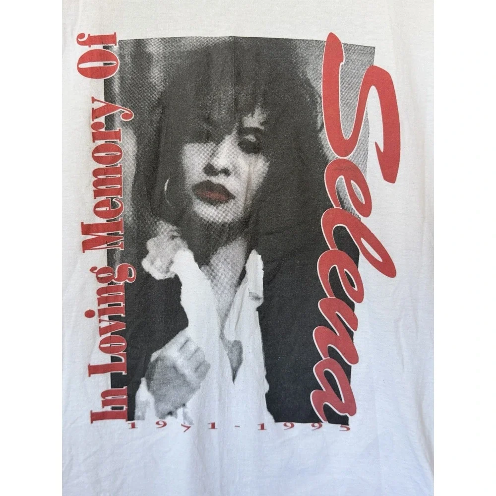 Selena Quintanilla In Loving Memory T-Shirt Men's XL Single Stitch 1995 Vintage